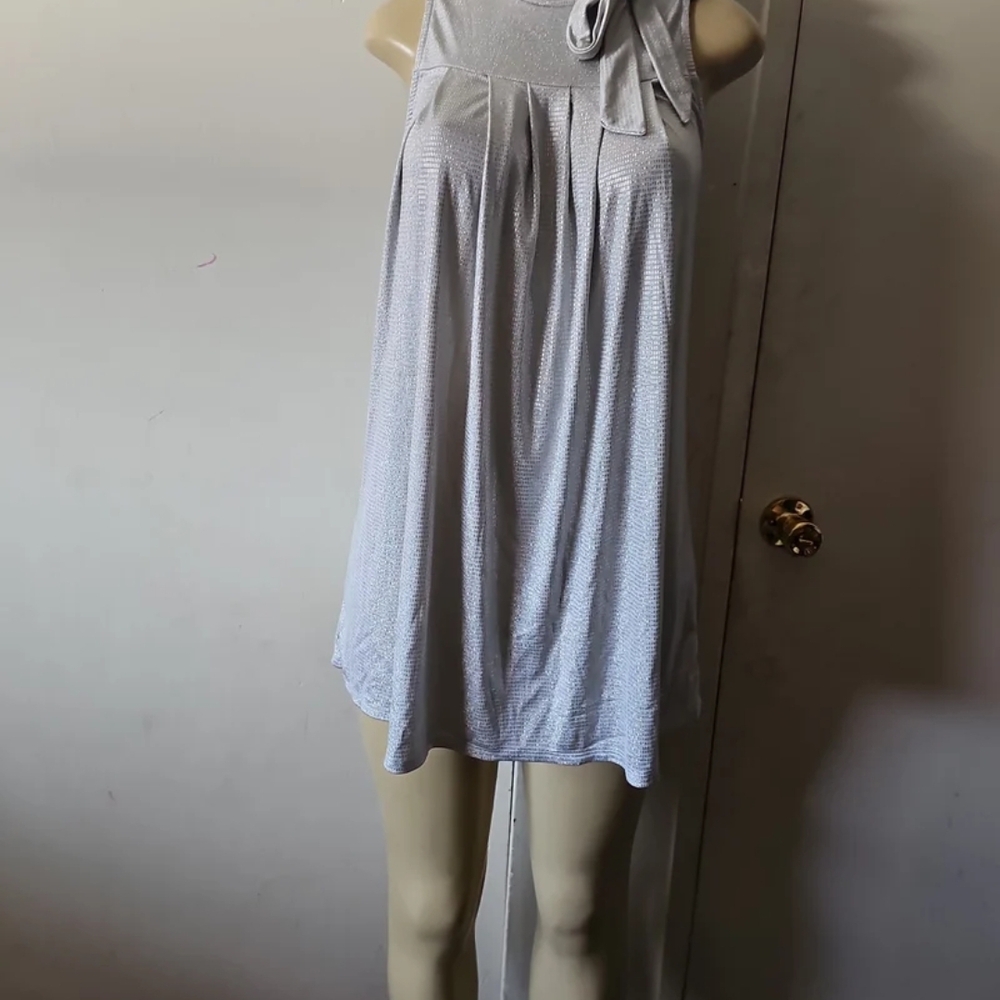 S-Twelve Silver Mini Dress